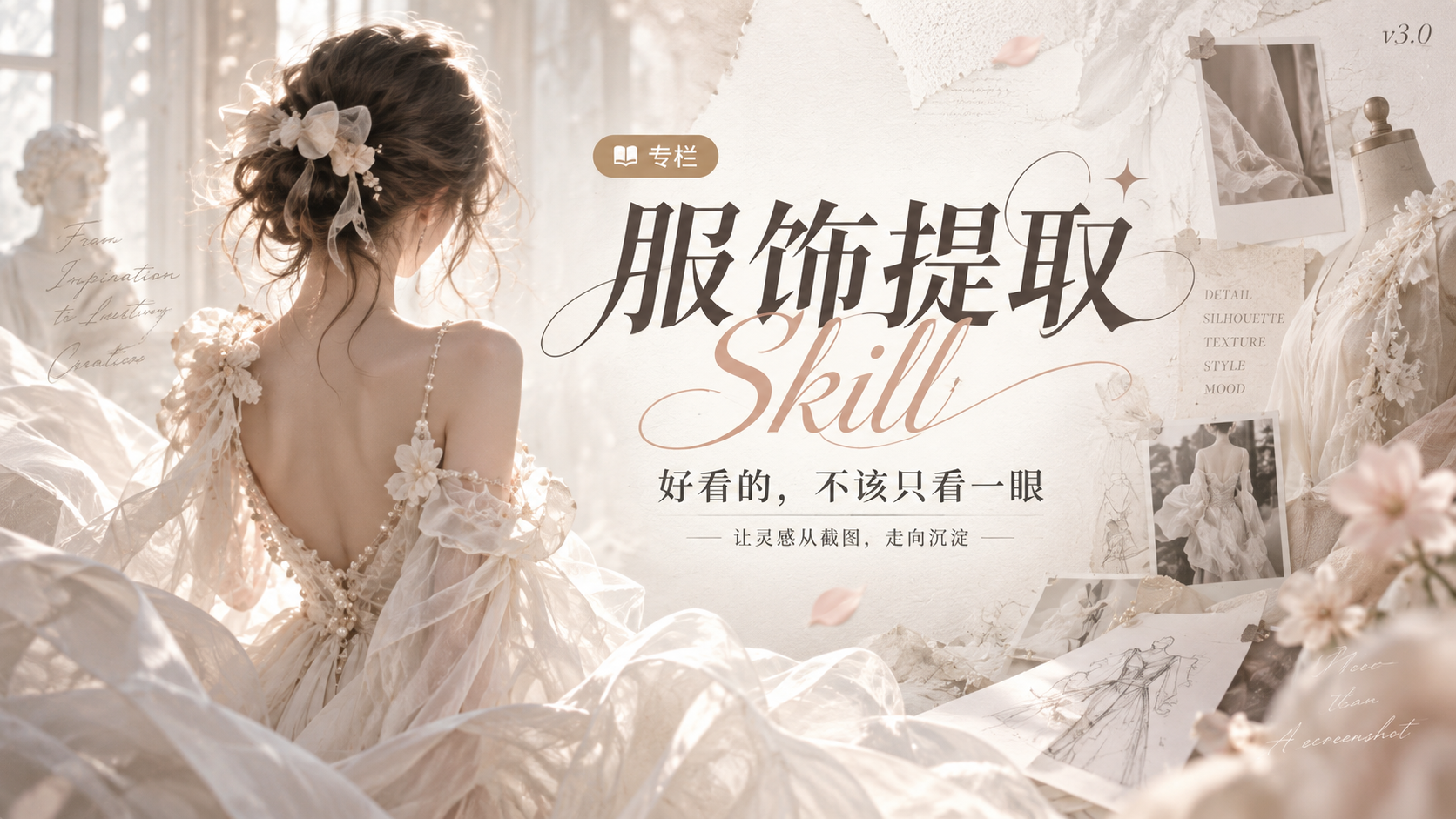 服饰提取白底图 Skill付费文章封面