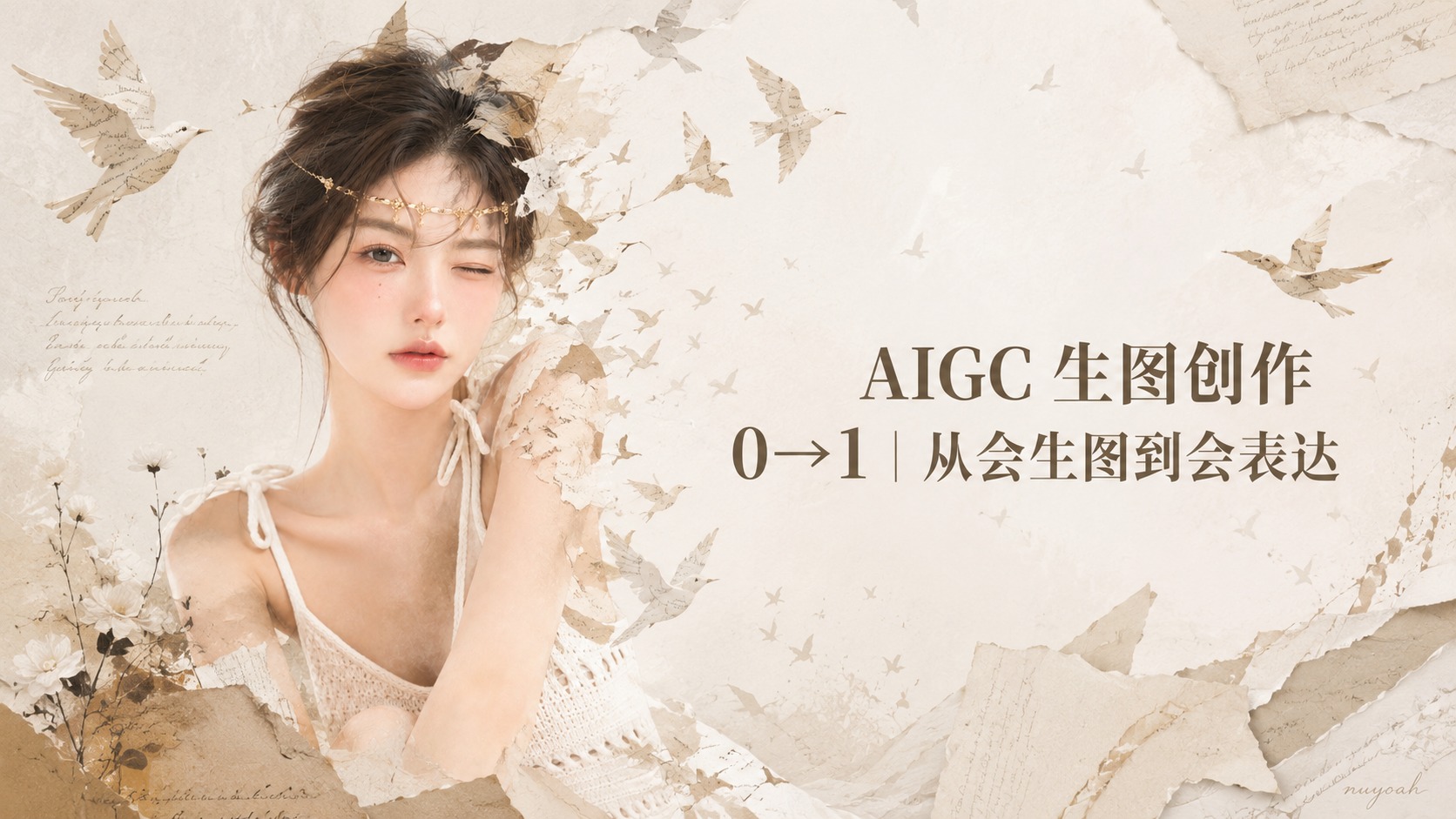 AIGC 生图创作 0→1｜从会生图到会表达课程封面
